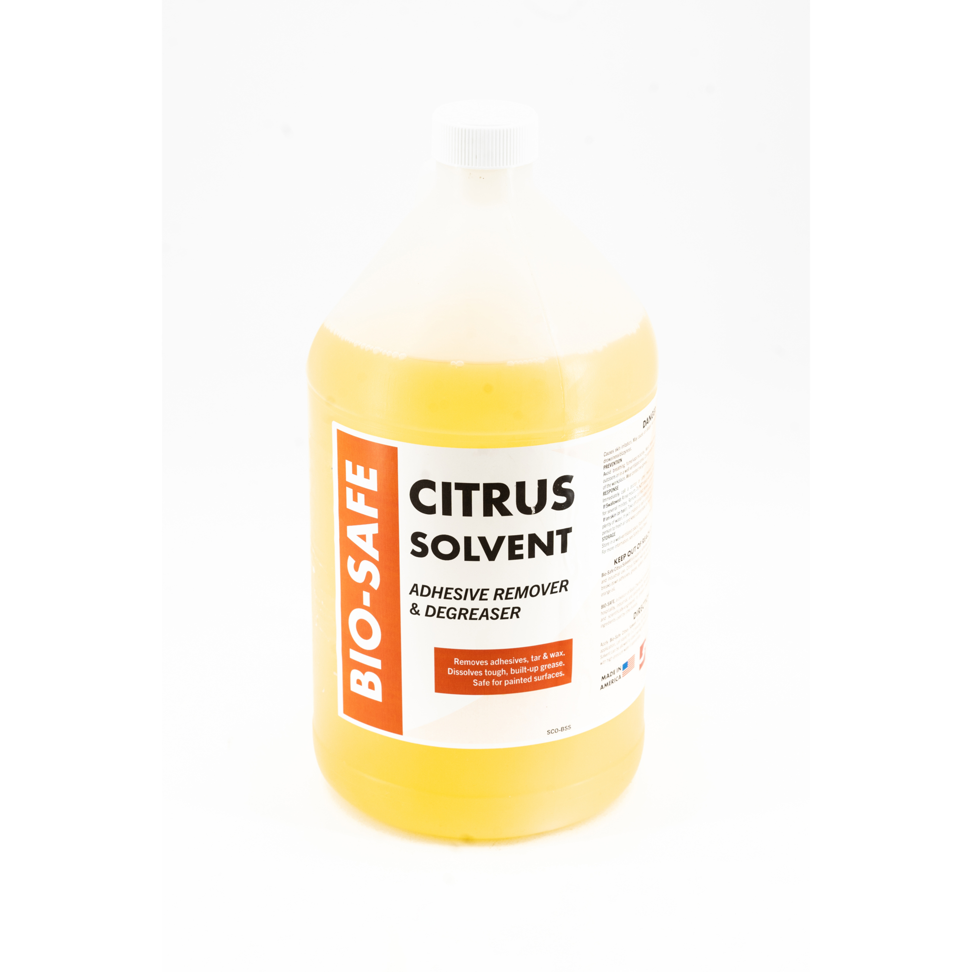 SOCAR Bio-Safe Citrus Adhesive Remover Degreaser - 1 Gal., Natural Orange Oil, Model# SCO-BSS-1